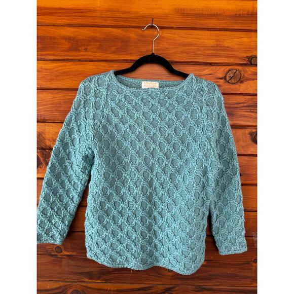 VINTAGE | PENDLETON Diamond Stitch Wool Sweater Size 40 - Picture 4 of 6